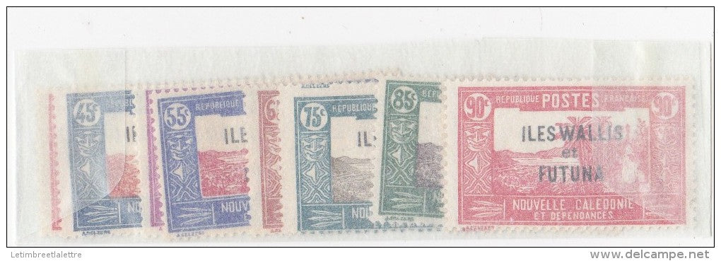 Wallis et Futuna n° 52 à 54** sans le 55**