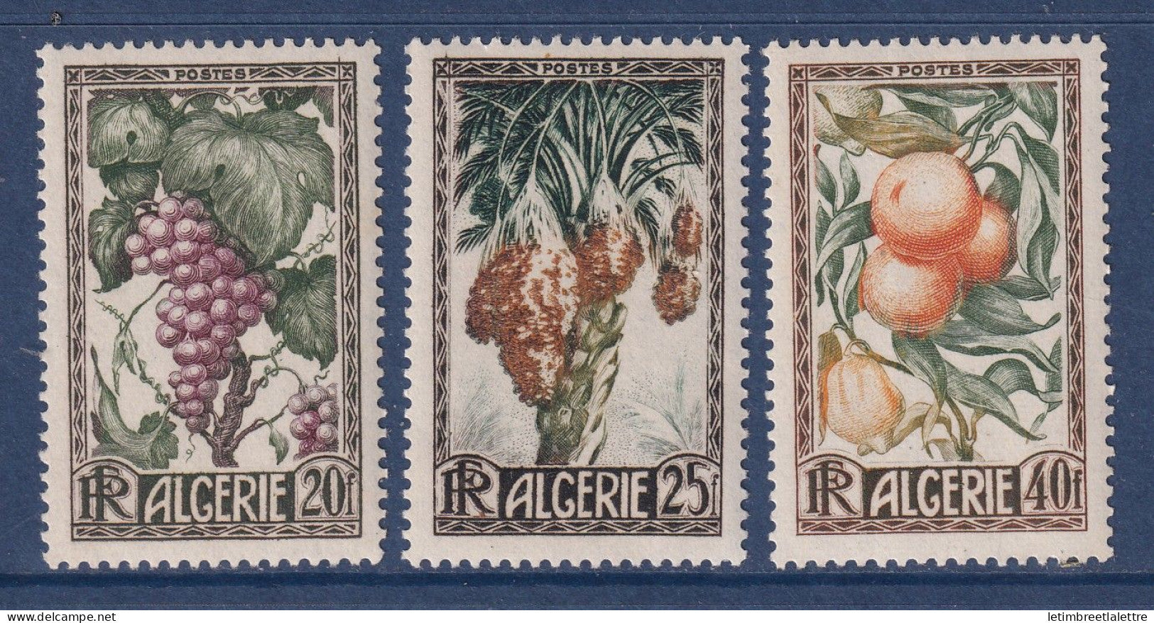 Algérie - YT n° 279 à 281 ** - neuf sans charnière - 1950