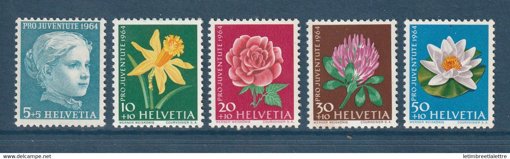 ⭐ Suisse - YT n° 738 à 742 ** - Neuf sans charnière - 1964 ⭐
