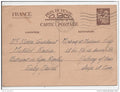 ⭐ France - Entier Postal - Type Iris du bat de ligne - Richelieu - RARE - 1940 ⭐