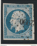 France - YT n° 14 A a - oblitéré PC Petit Chiffre 2990 - Saint Astier