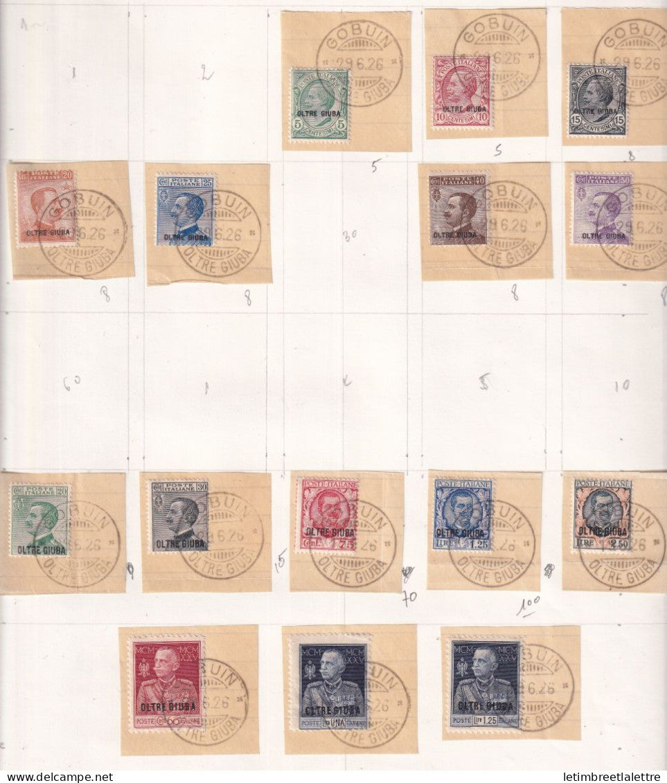 Italie - Colonie Italienne - Oltre Giuba - à la page - oblitéré 1926