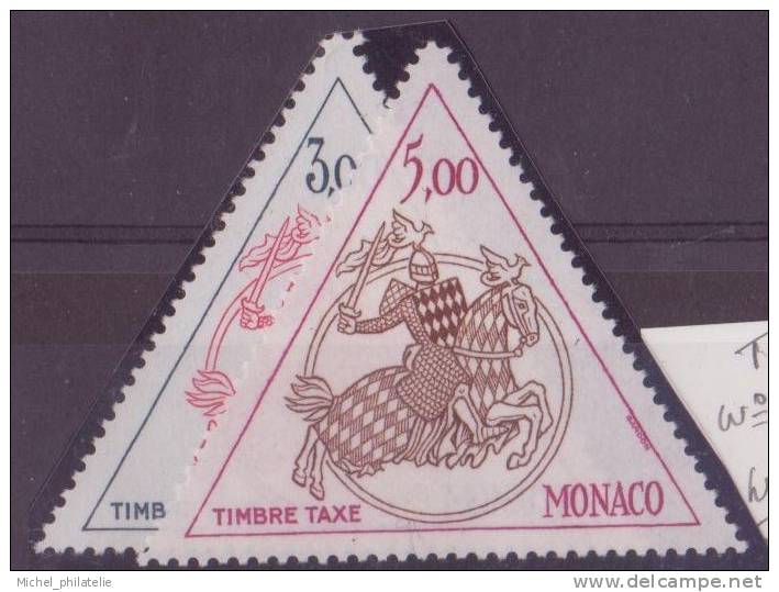 MONACO N° 73/74**   TAXE NEUF SANS CHARNIERE
