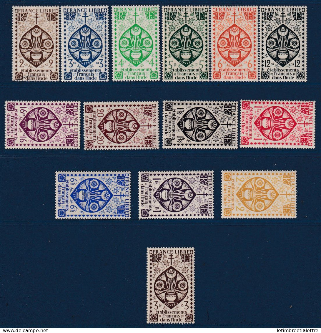 Inde - YT n° 217 à 230 ** - Neuf sans charnière - 1942