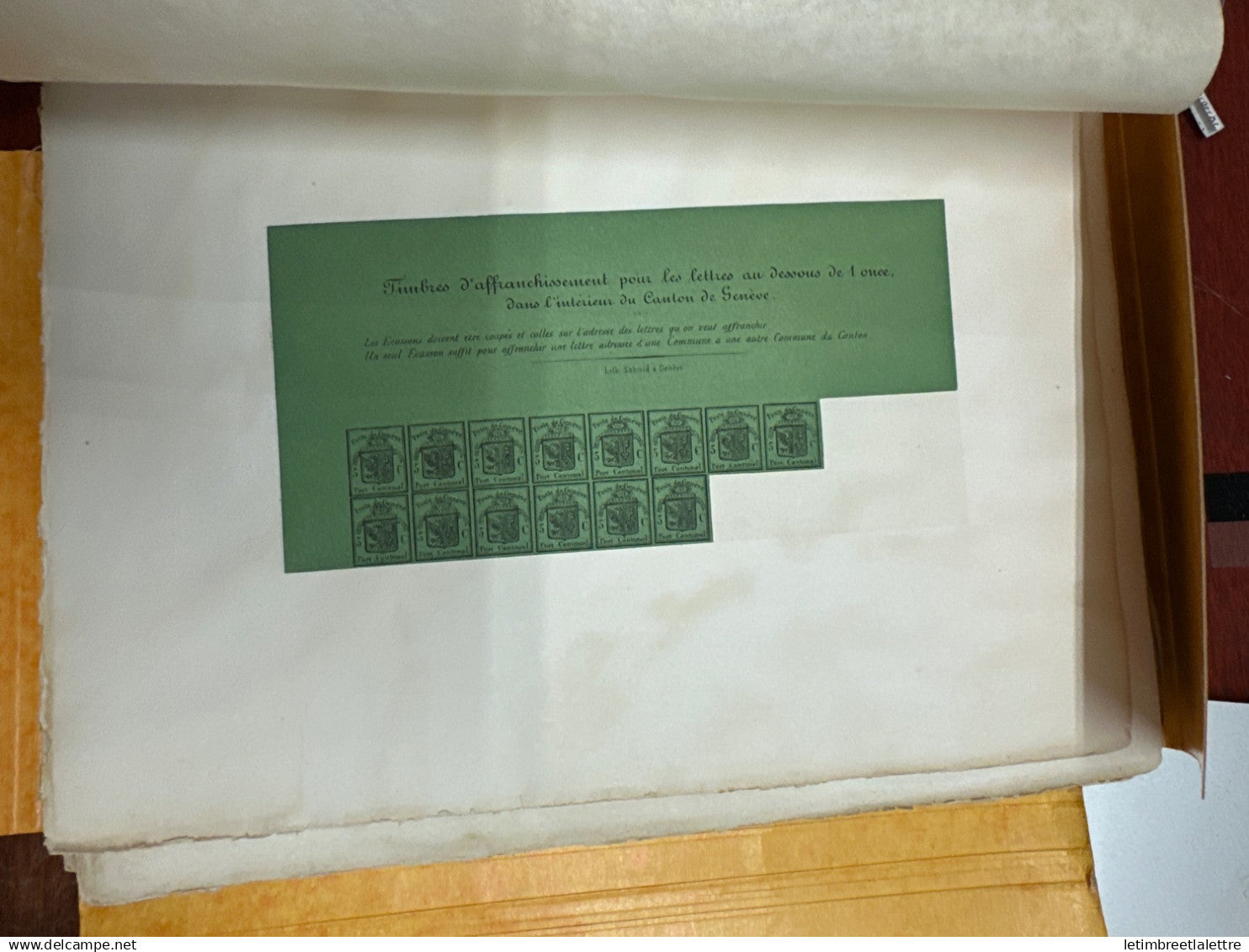 Mirabaud Reuterskiöld - les timbres poste suisses 1843 1862 - sans couverture !