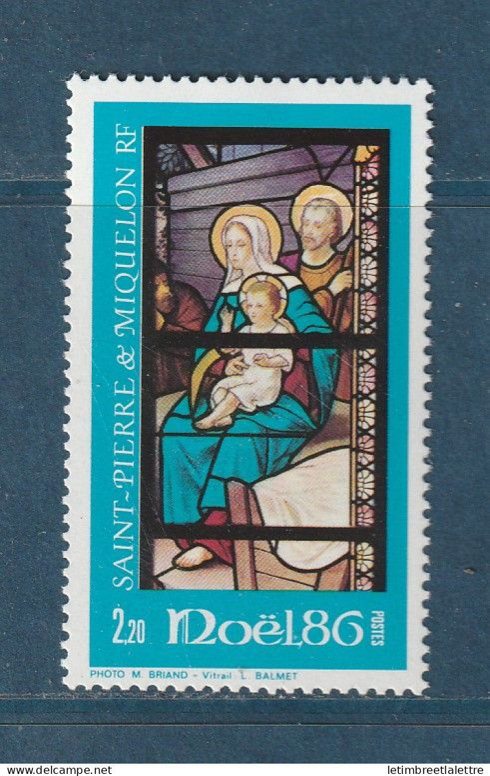 Saint-Pierre et Miquelon - YT n° 474 ** - neuf sans charnière - 1986