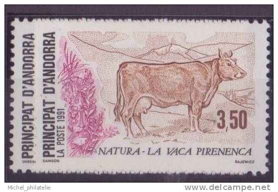 ANDORRE N° 405/06** NEUF SANS CHARNIERE FAUNE LE MOUTON- LA VACHE