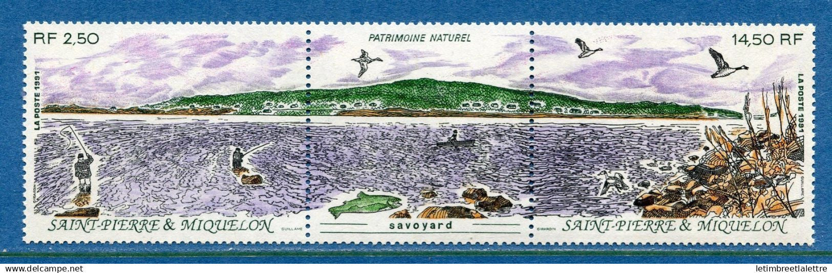 Saint Pierre et Miquelon - YT n° 548 et 549 A ** - Neuf sans charnière - 1991