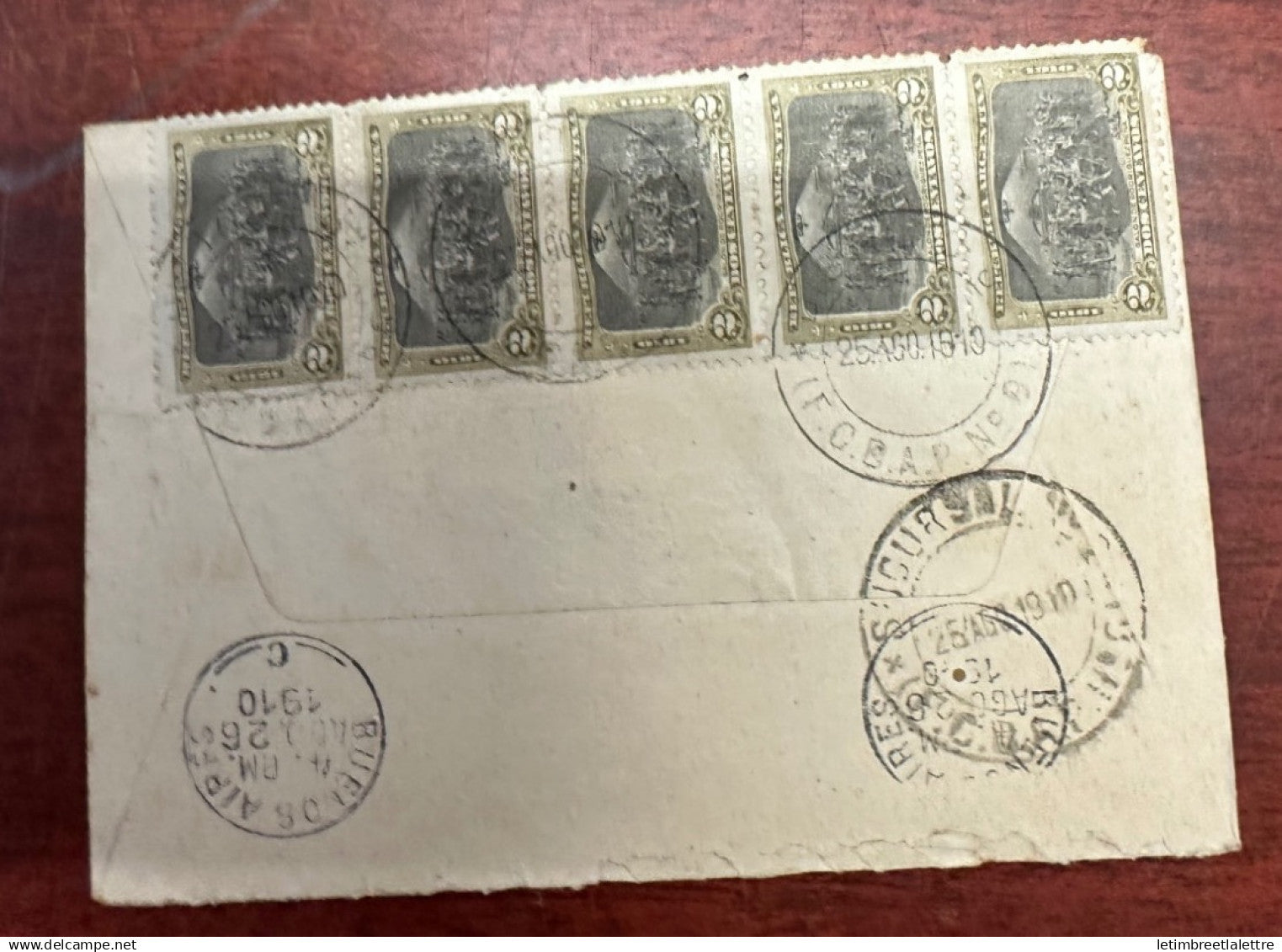 Argentine - YT nº 150 - enveloppe pour la France - 1910