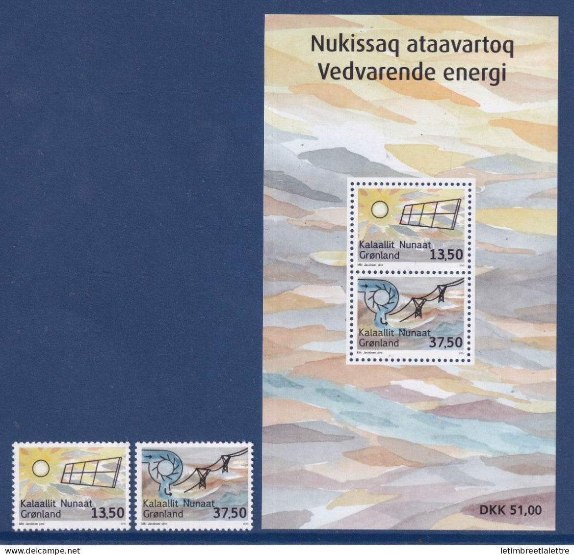 Groenland - YT n° 684 et 685 ** avec bloc 684 ** - neuf sans charnière - 2015