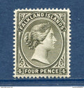 Falkland - N° 6c * - Neuf avec charnière - Fil. Couché