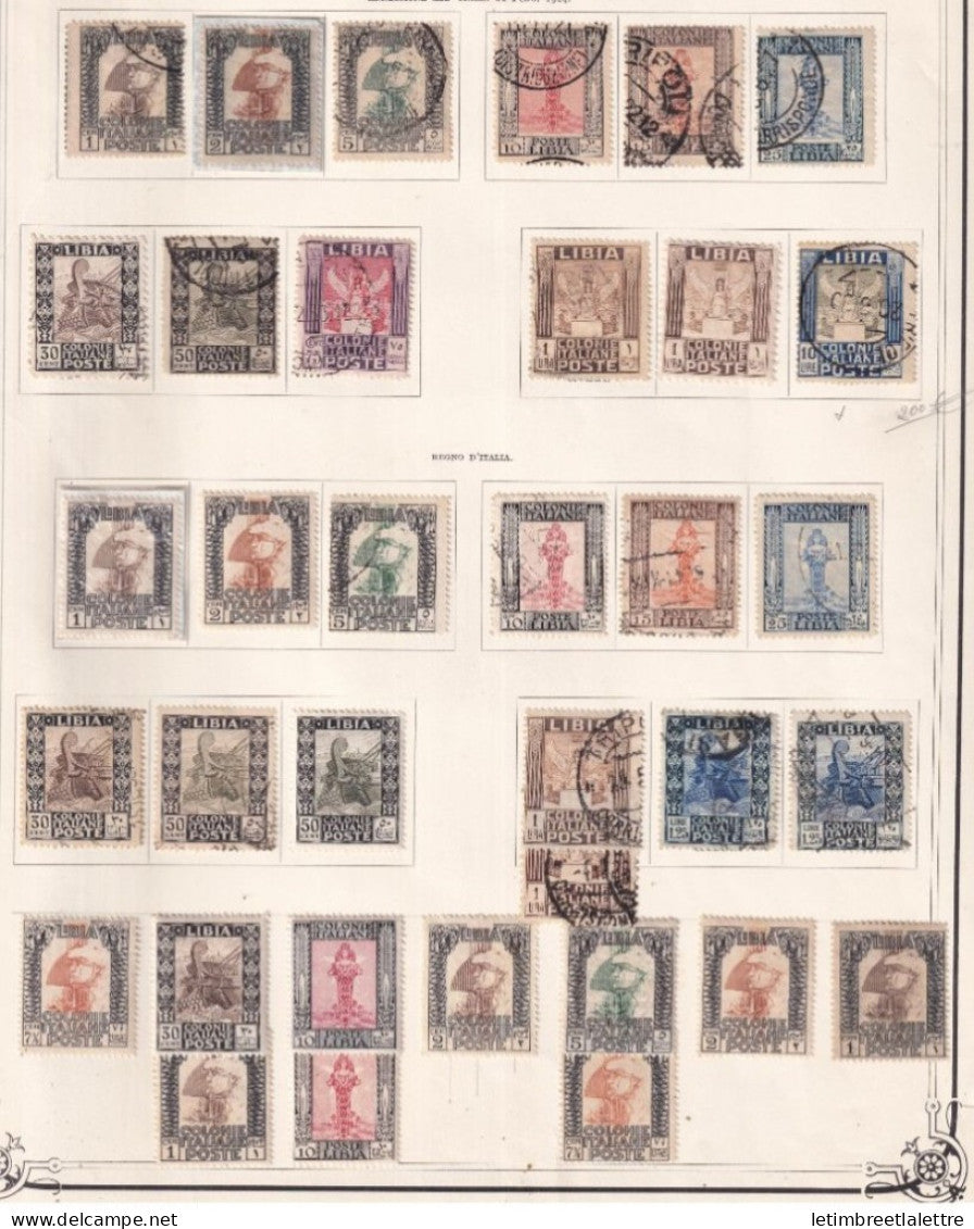 Italie - Colonie Italienne - Libye - à la page - * - neuf avec charnière et oblitéré - 1924