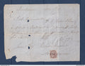 Birmanie - Burma - avec Inde YT n° 11 oblitération fiscale - sur facture - vieux papiers - 1856 1864