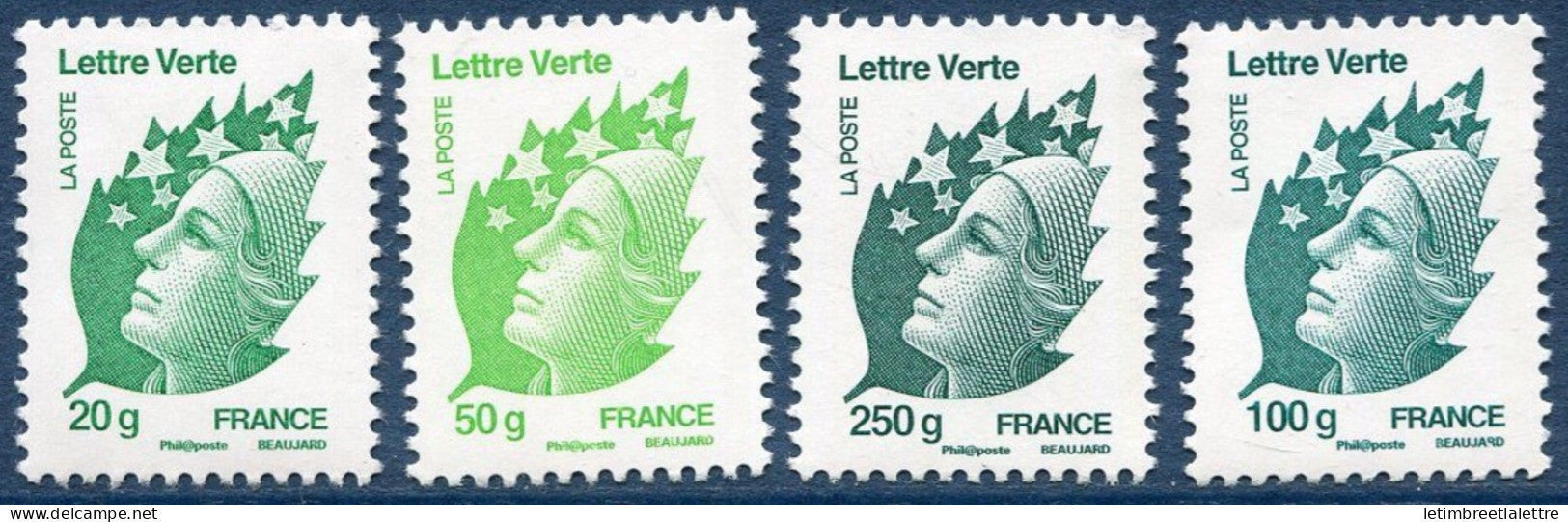 France - YT n° 4593 à 4596 ** - neuf sans charnière - 2011