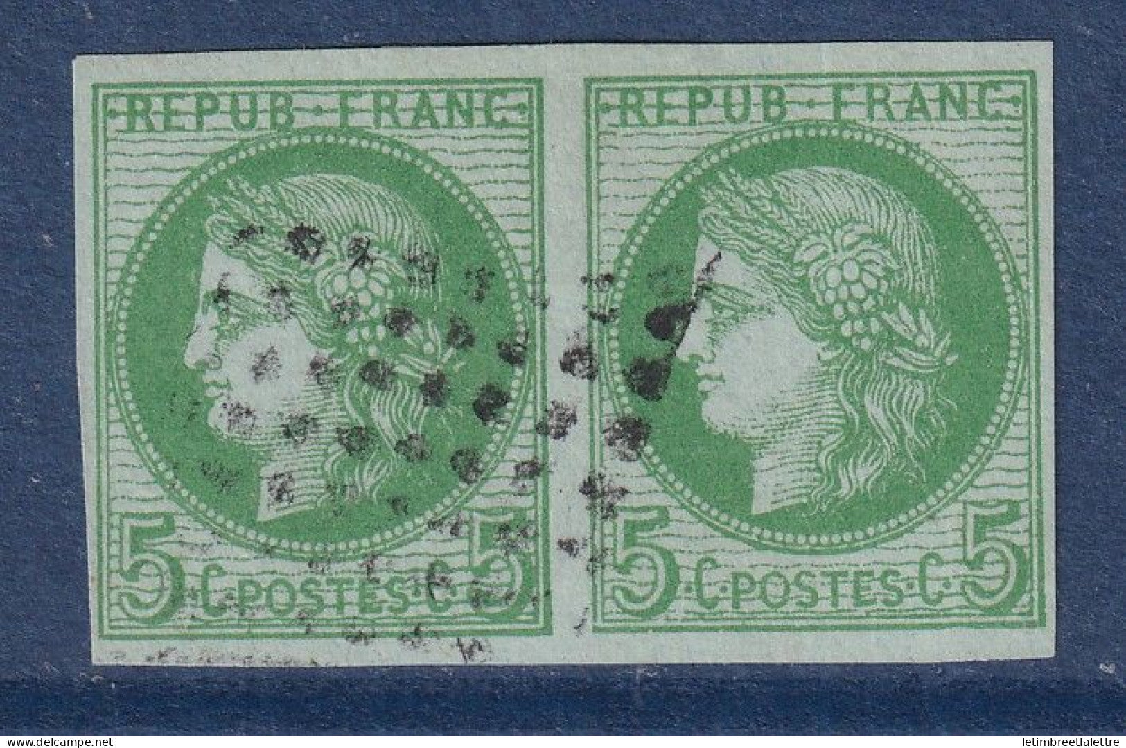 Colonies Générales - YT n° 17 en paire - Oblitéré - 1872 1877