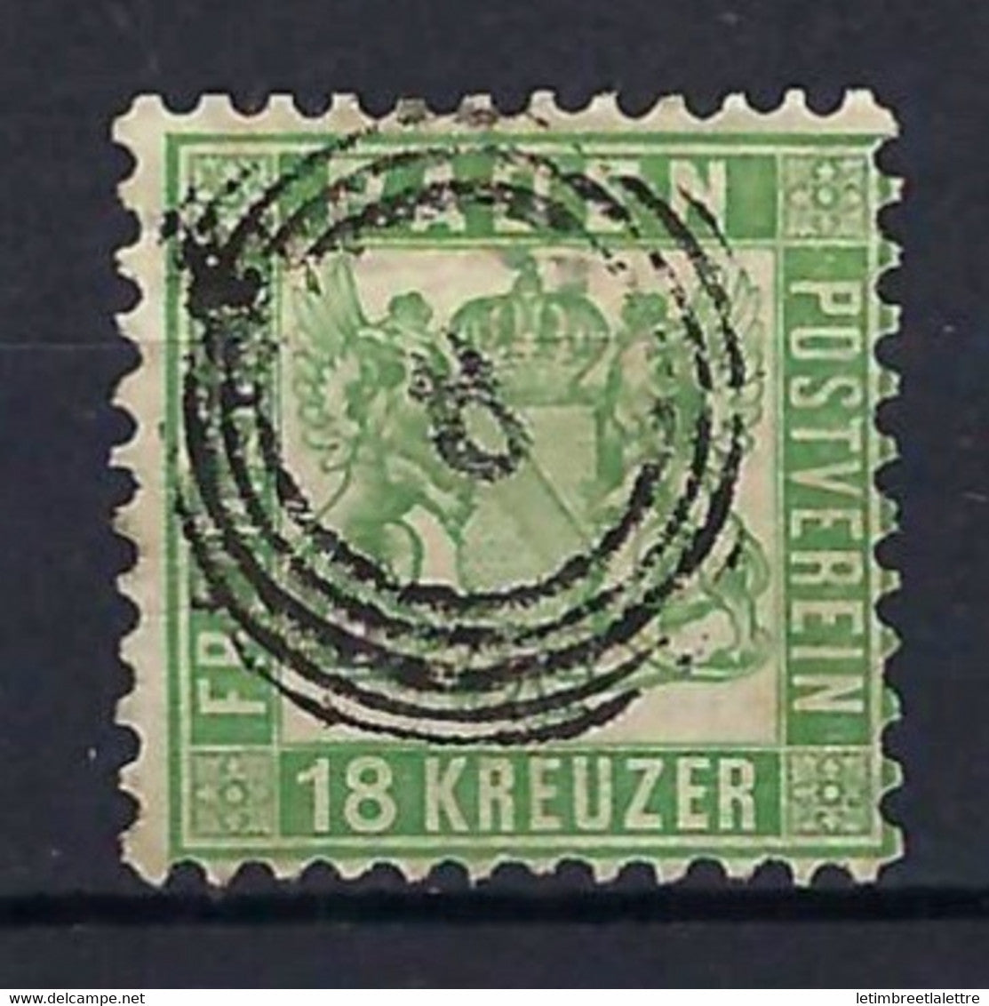 ⭐ Allemagne - Bade - YT n° 20 - Oblitéré - 1862 / 1864 ⭐