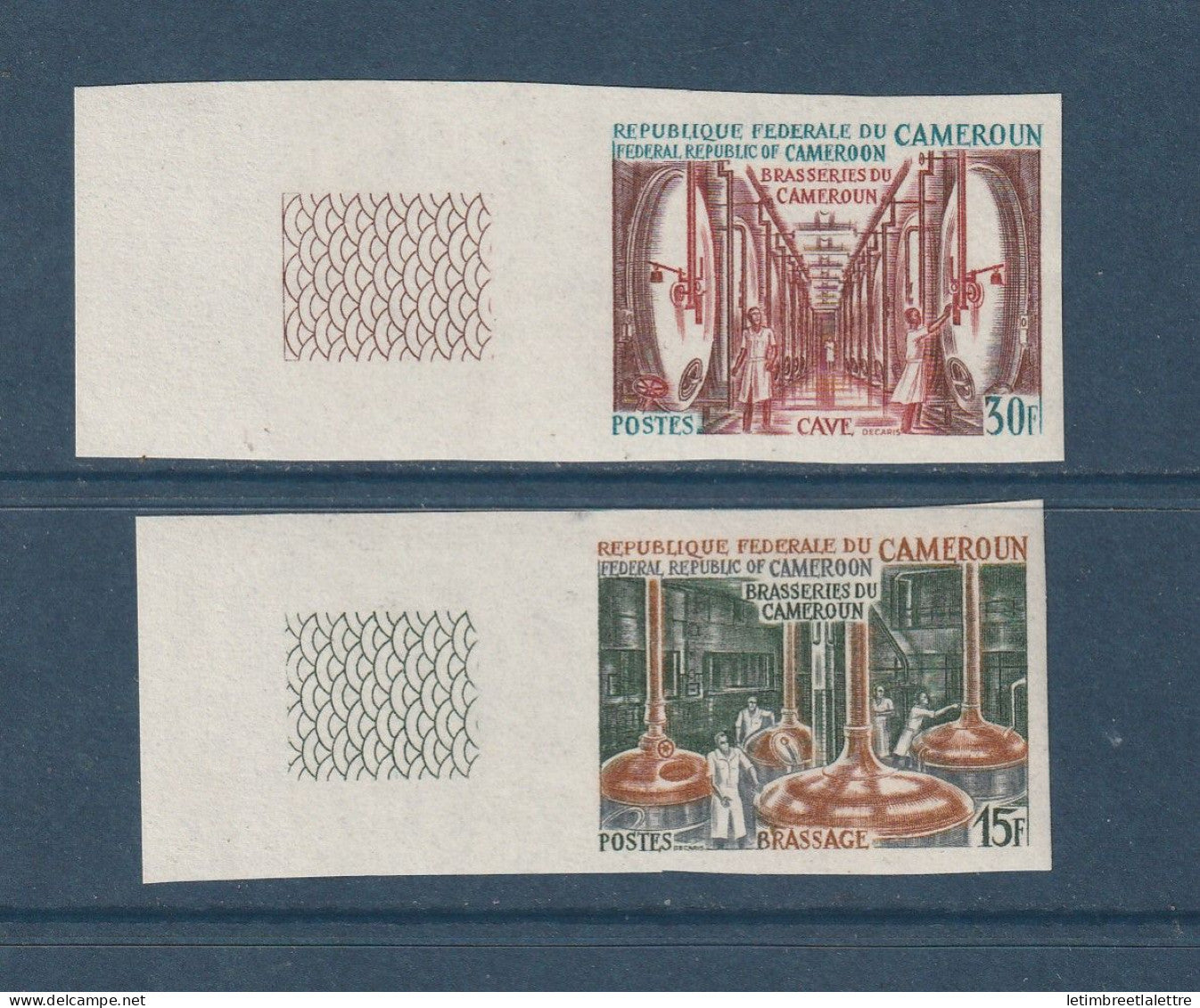 Cameroun - Non dentelé - YT n° 485 et 486 ** - neuf sans charnière - 1970