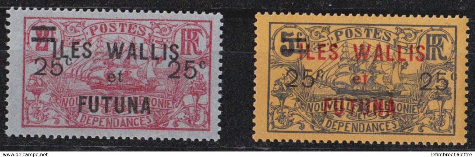 Wallis et Futuna - YT n° 30 à 31 ** - Neuf sans charnière - 1924 / 1927