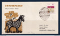 Allemagne - DDR - Avion - Premier vol Berlin Khartoum - Animaux - zèbre - 1969
