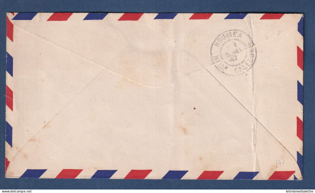 Océanie - première liaison aérienne Française Papeete Nouméa - TRAPAS - 1947