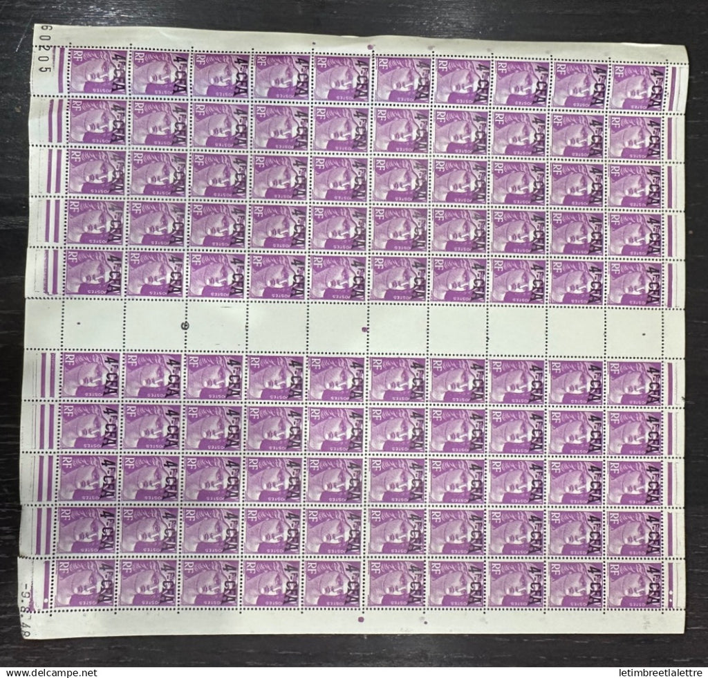 Réunion CFA - feuille - YT nº 296 ** - neuf sans charnière - 1949 1952