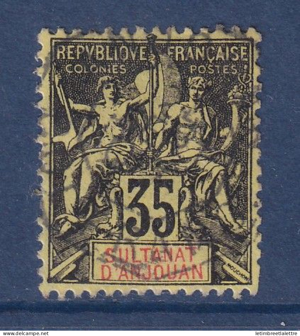 Anjouan - YT n° 17 - oblitéré - 1900 1907