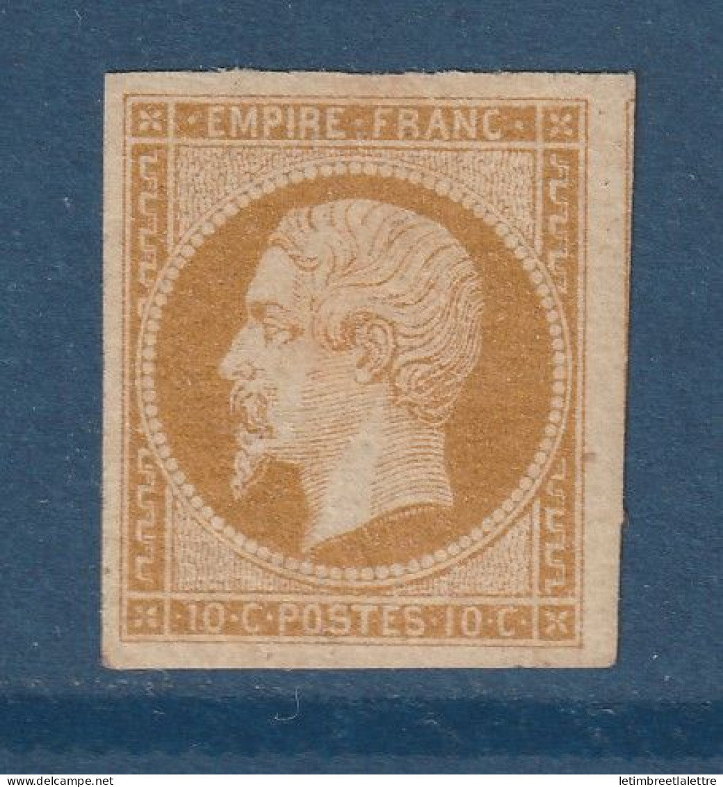 France - YT n° 13 A * - Neuf avec charnière - TB - avec voisin - voir Scan resto verso - Très propre - 1853