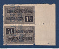 Algérie - Colis Postaux - YT n° 14 a ** - Neuf sans charnière - tête bêche - 1924 1927