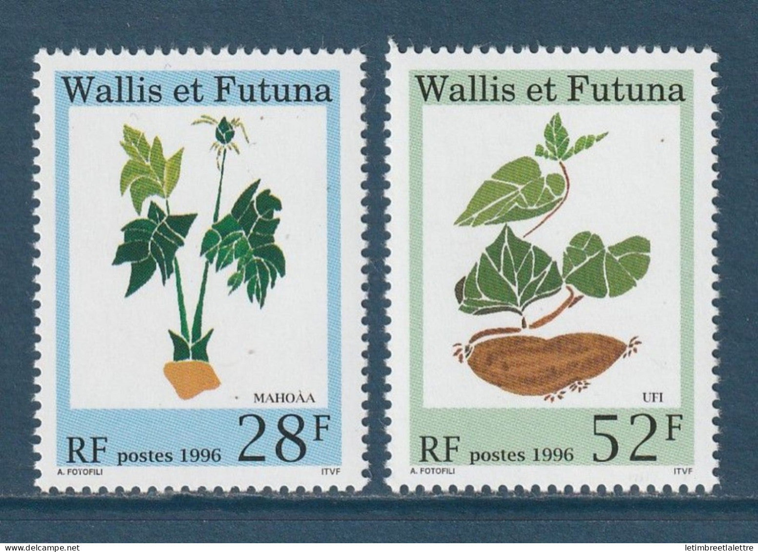 Wallis et Futuna - YT n° 487 et 488 ** - Neuf sans charnière - 1996