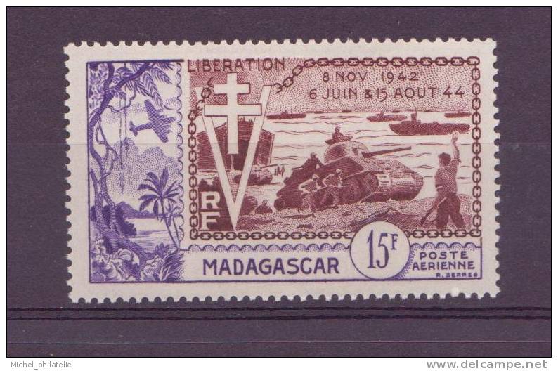 MADAGASCAR  N° 74**   PAR AVION   neuf sans charniere
