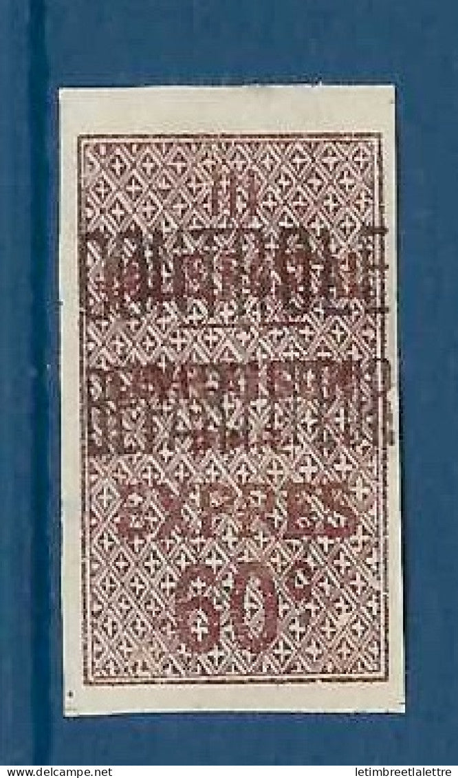 Algérie - Colis Postaux - YT n° 9 d * - neuf avec charnière - non dentelé - 1921 1926