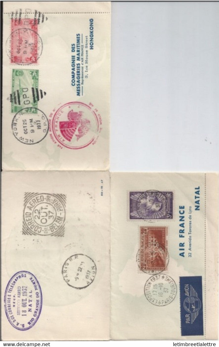 ⭐Air France - Poste Aérienne - Compagnie générale transatlantique, Tour du Monde 1937