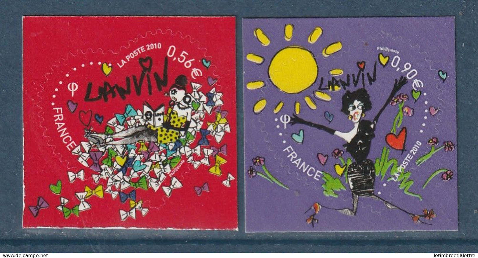 France - Adhésif - YT n° 386 et 387 - Neuf sans charnière - 2010