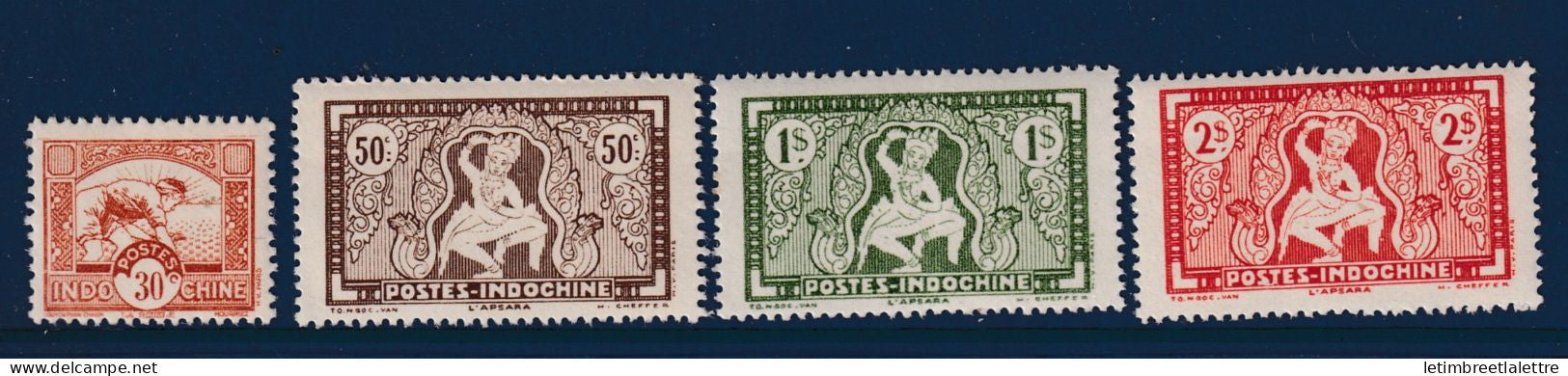Indochine - YT n° 232 à 235 ** - Neuf sans charnière - 1943