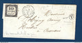 France - Taxe - YT n° 1 sur lettre taxée - très rarement utilisé en Juin - 1859