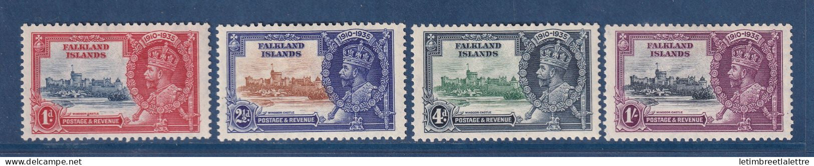 Falkland Islands - YT n° 71 à 74 * - neuf avec charnière - 1935