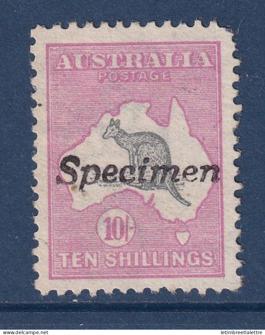 Australie - YT N° 13 * - Neuf avec charnière - Spécimen - gomme coulée - 1913
