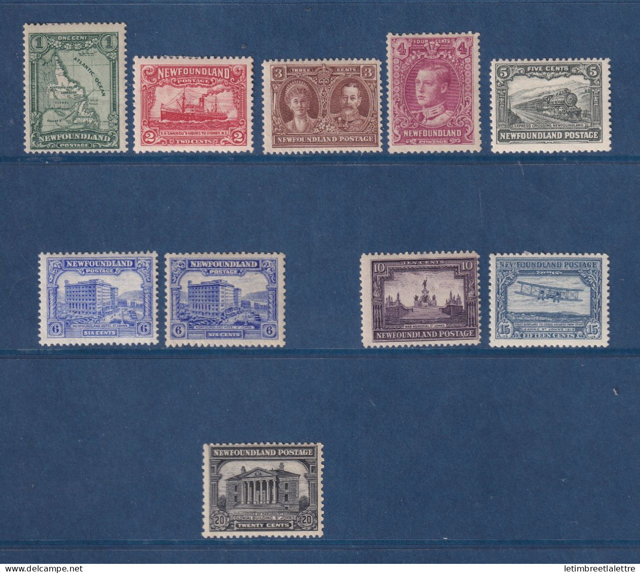 Terre Neuve - YT n° 156 à 166 * MANQUE n° 162 et 166 - neuf avec charnière - 1931
