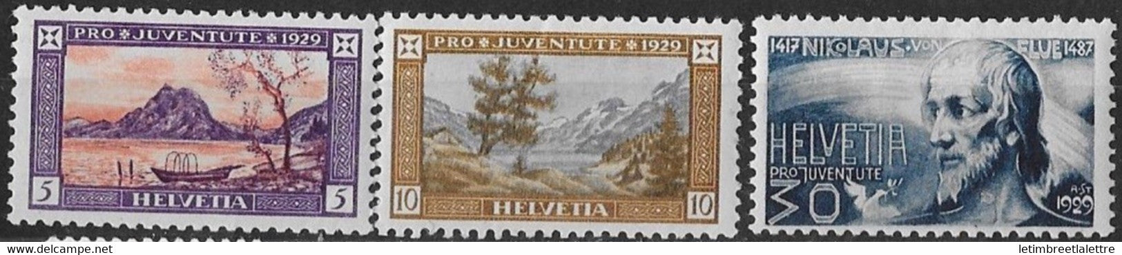 ⭐  Suisse - YT n° 235 et 236 et 238 ** - Neuf sans charnière - 1929 ⭐