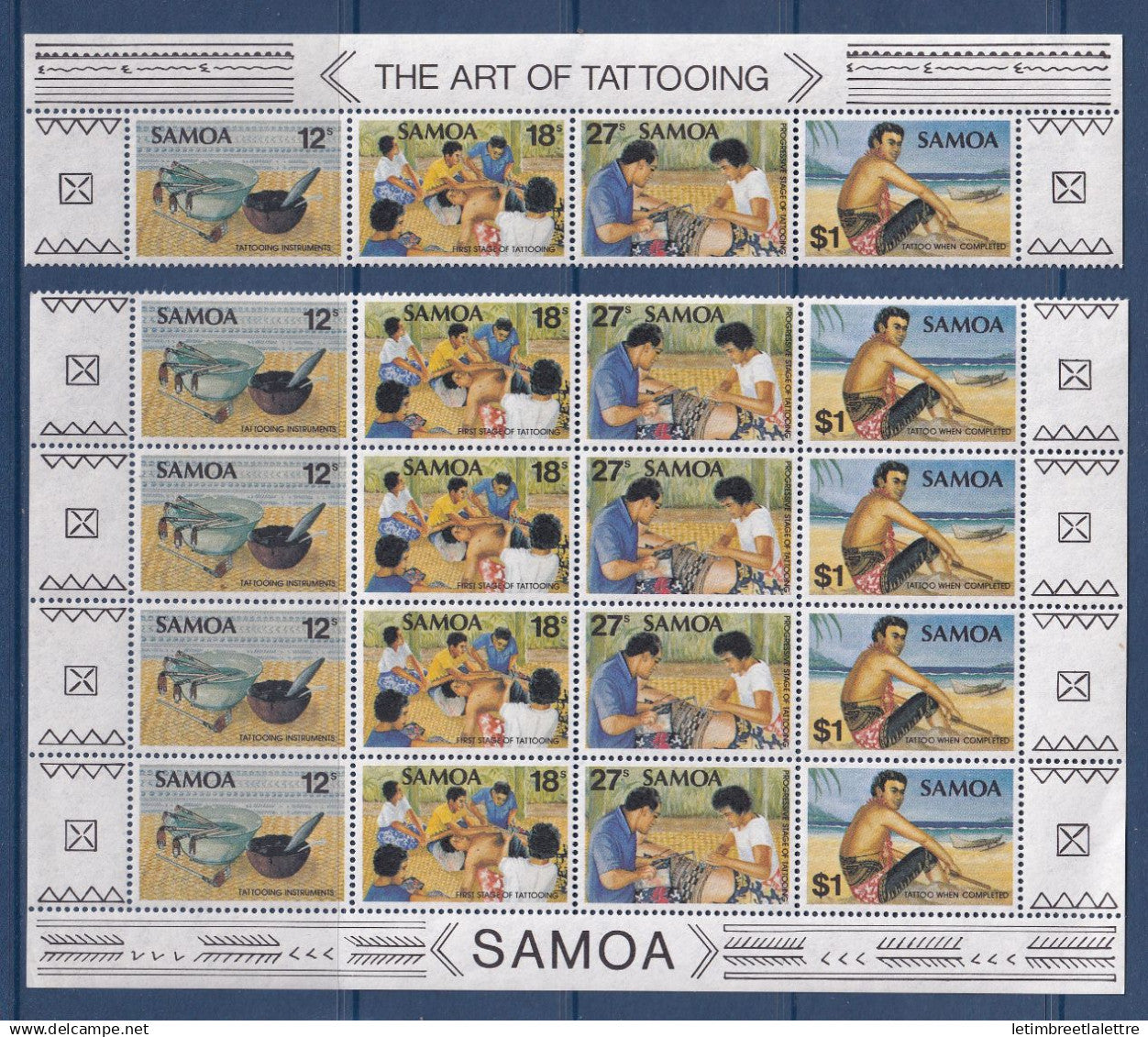 Samoa - YT Bloc n° 498 à 501 ** - Neuf sans charnière - 1981