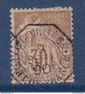 Colonies Générales - YT n° 55 - Oblitéré corr. d'armées - signé - 1890