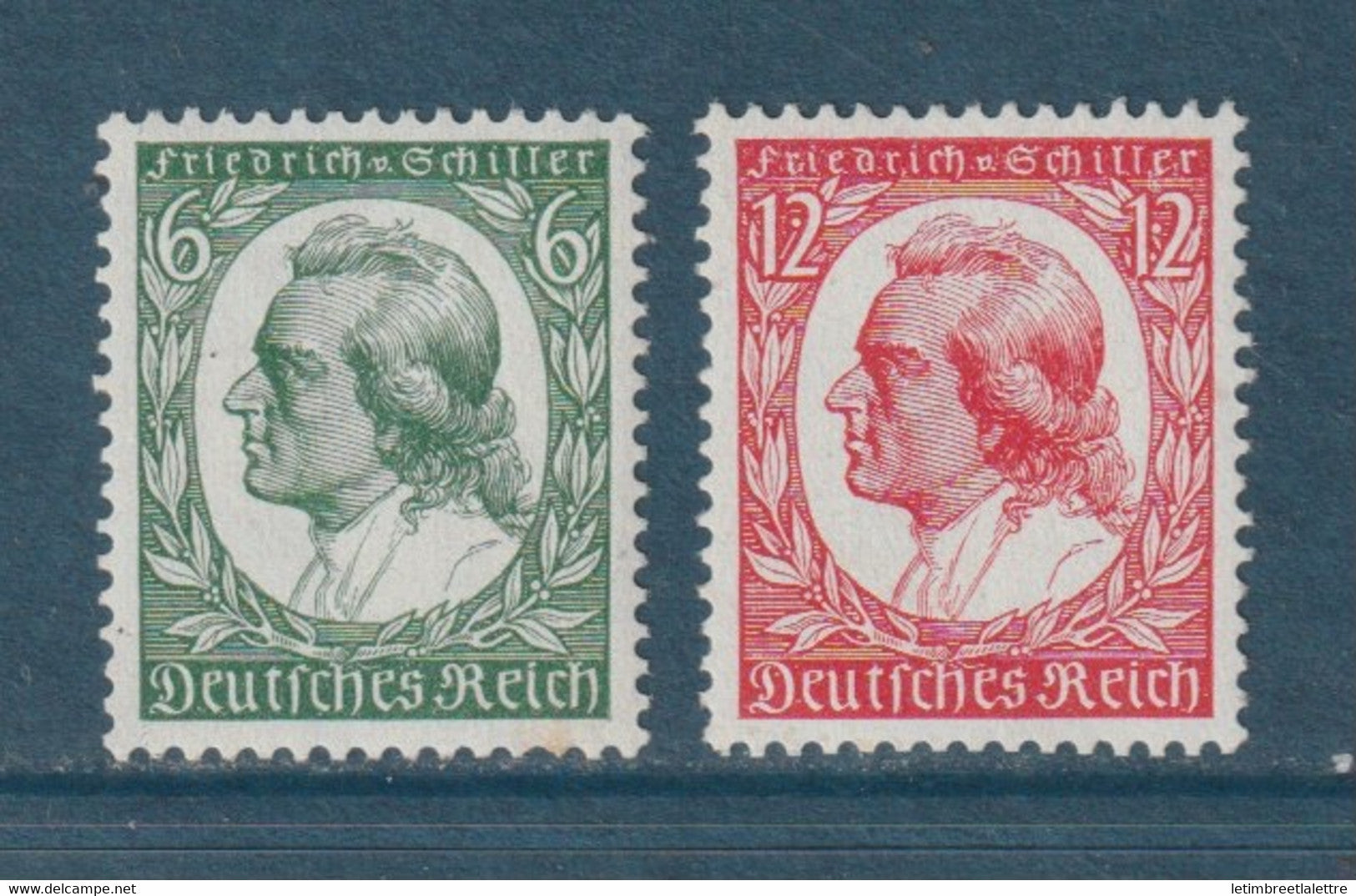 ⭐ Allemagne - YT n° 522 et 523 ** - Neuf sans charnière - infime rousseur - 1934 ⭐