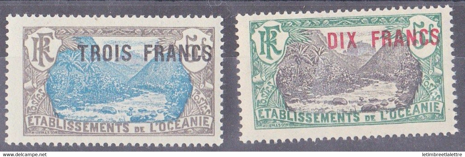 Océanie - YT n° 66 et 67 ** - Neuf sans charnière - 1926 / 1927