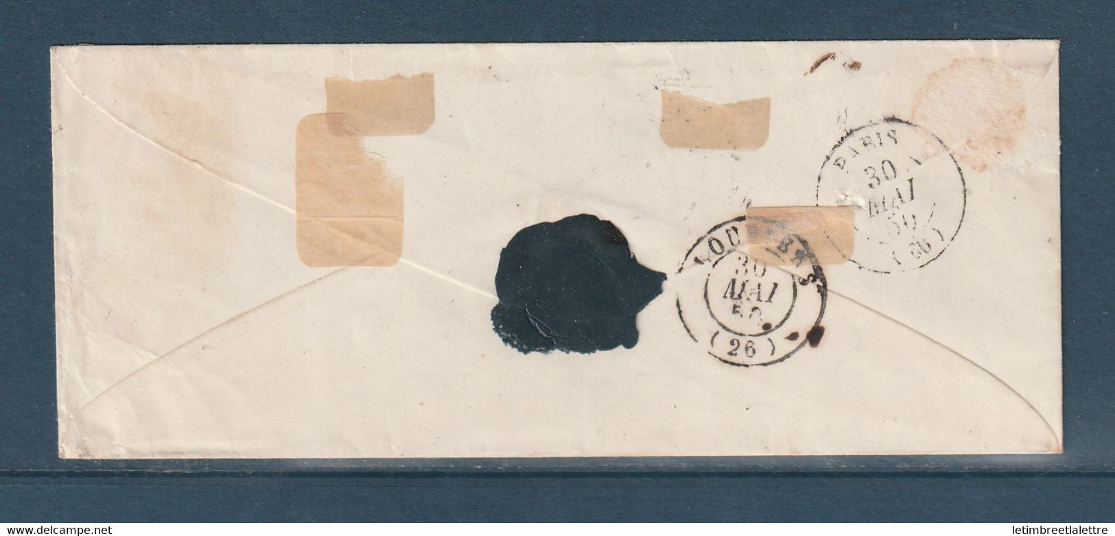 France - YT n° 3 chamoisé - Orleans sur lettre pour l'Eure - très belle nuance - 1850
