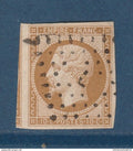 France - YT n° 13  type 2 - Oblitéré L bâton - 1853