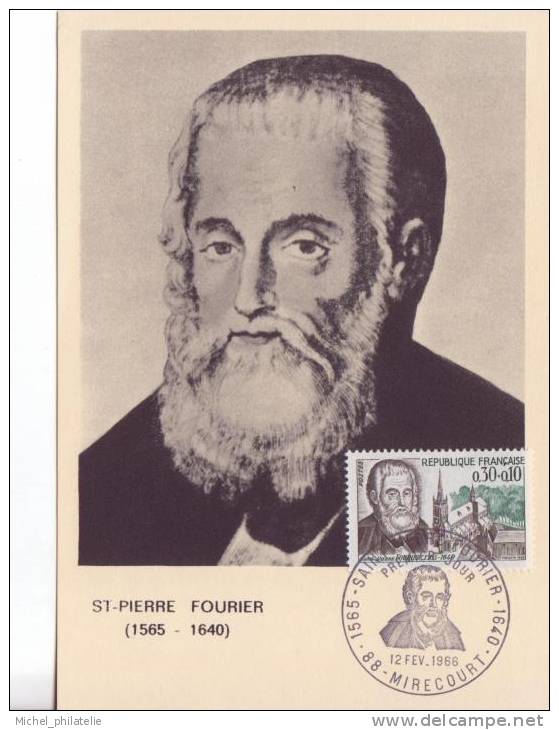 carte  maximum   premier jour   Mirencourt St Pierre Fourier 12.02.1966