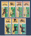 Kampuchéa - YT n° 878A à 878G ** - Neuf sans charnière - Chevaux de trait - 1989