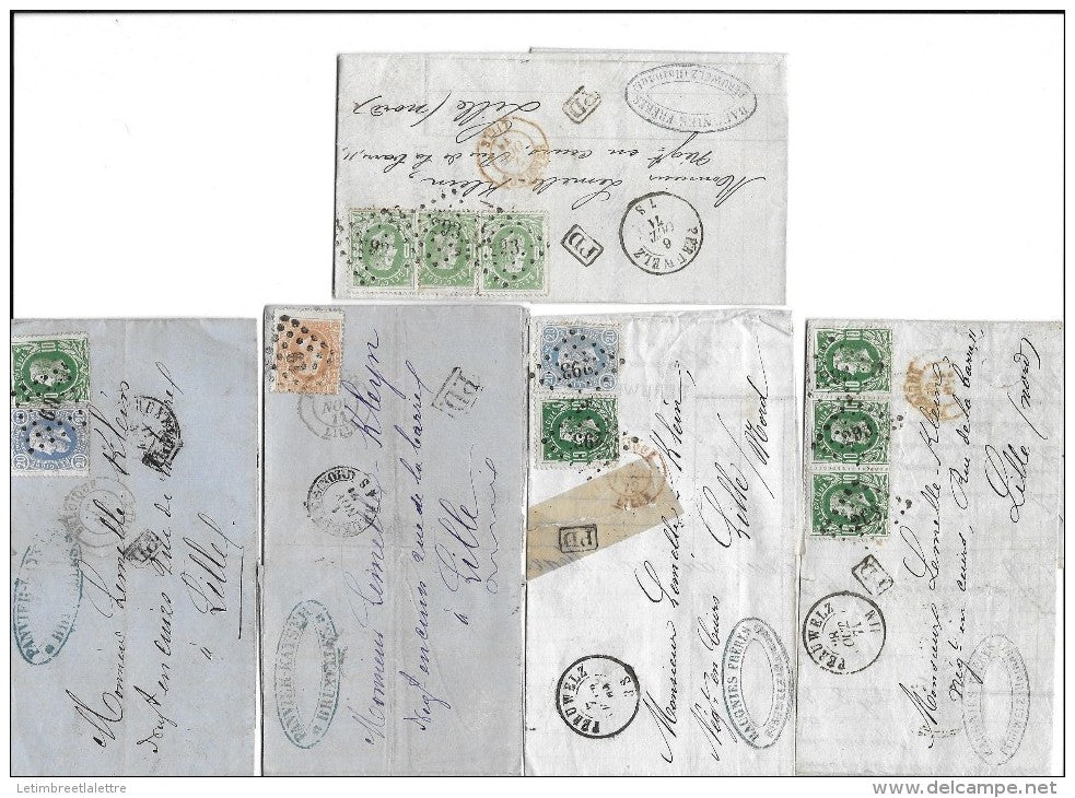 lot de 5 lettres