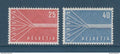 Suisse - YT n° 595 et 596 ** - Neuf sans charnière - 1957