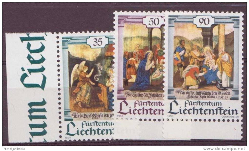 ⭐ Liechtenstein - YT n° 946 à 948 ** - Neuf sans charnière - 1990 ⭐